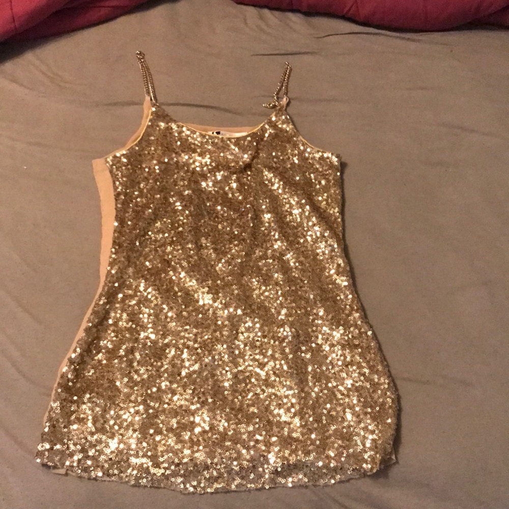 Gold tank top